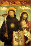 Giovanni Martino Spanzotti - Saints Nicholas of Tolentino and John the Baptist